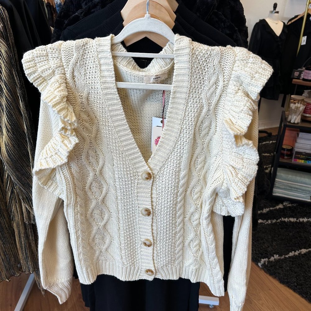 Cream Entro Cardigan